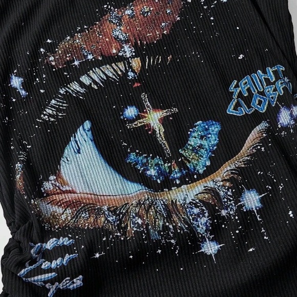 Black Graphic Tank Top - Picture 2 of 2